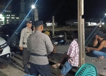 Tingkatkan Keamanan Malam Hari, Polsek Sinaboi Gelar Kegiatan Rutin Yang Ditingkatkan 