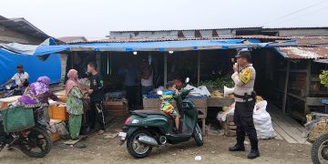 Pakai TOA, Polsek Sinaboi Ingatkan Warga Cegah Karhutla