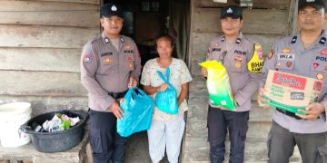 Polsek Sinaboi Gelar Minggu Kasih, Bantu Warga Kurang Mampu