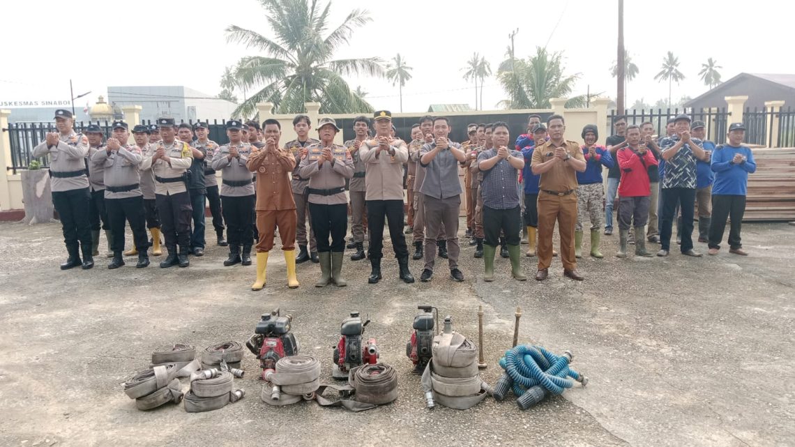 Polsek Sinaboi Gelar Apel Kesiapan dan Cek Sarpras Karhutla