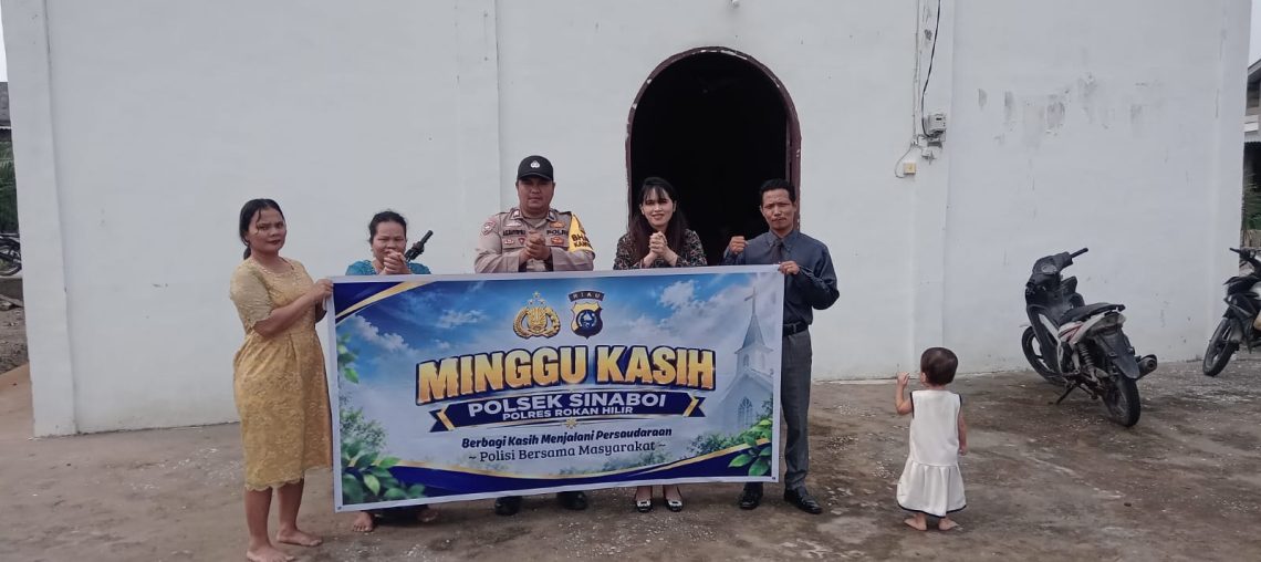 Ciptakan Rasa Aman, Polsek Sinaboi Gelar Patroli ‘Minggu Kasih’ di Gereja GPI