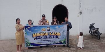 Ciptakan Rasa Aman, Polsek Sinaboi Gelar Patroli ‘Minggu Kasih’ di Gereja GPI