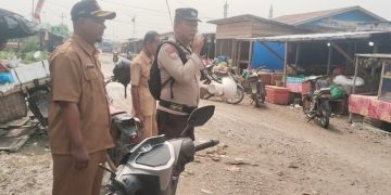 Lewat Pengeras Suara, Polsek Sinaboi Ajak Warga Cegah Kebakaran Lahan