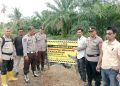 Polsek Sinaboi dan Pemerintah Desa Pasang Spanduk Imbauan di Titik Rawan