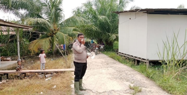 Polsek Sinaboi Terus Gencarkan Sosialisasi Karhutla ke Masyarakat