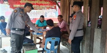 Pastikan Kamtibmas  Tetap Aman dan Kondusif, Polsek Sinaboi Gelar KRYD