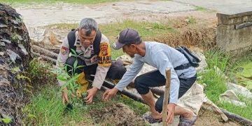 Polsek Sinaboi Gelar Sosialisasi Green Policing di Kepenghuluan Darussalam